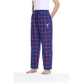 Officially Licensed Men's Plaid Flannel Pant by Concepts Sport-Rangers
