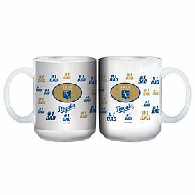 Officially Licensed MLB "#1 Dad" 15 oz. White Mug - Royals