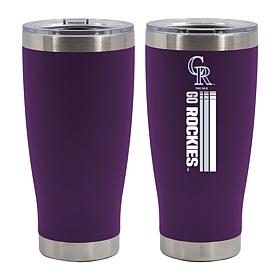 Officially Licensed MLB 20 oz. Stainless Steel Tumbler - Rockies