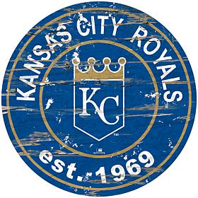 Officially Licensed MLB 24" Established Date Sign - KC Royals