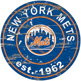 Officially Licensed MLB 24" Established Date Sign - New York Mets