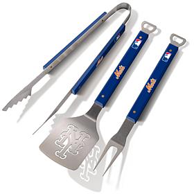 Officially Licensed MLB 3-Piece BBQ Set - New York Mets