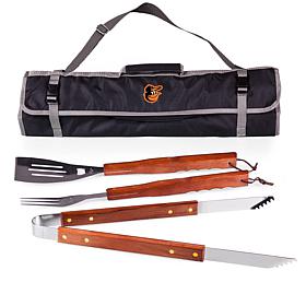 Officially Licensed MLB 3-Piece BBQ Tote & Grill Set - Baltimore