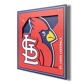 Officially Licensed MLB 3D Logo Series 12 x 12 Wall Art - St. Louis