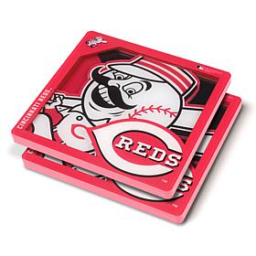 Officially Licensed MLB 3D Logo Series Coaster - Cincinnati Reds