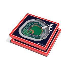 Officially Licensed MLB 3D StadiumViews Coasters - Atlanta Braves