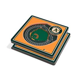 Officially Licensed MLB 3D StadiumViews Coasters - Oakland Athletics