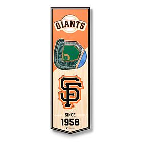 Officially Licensed MLB 6x19" 3D Stadium Banner - San Francisco Giants