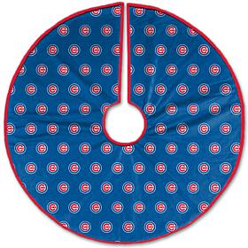 Officially Licensed MLB Christmas Tree Skirt - Chicago Cubs 