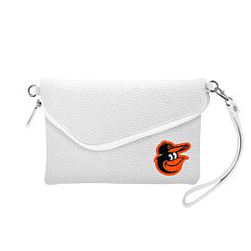 Officially Licensed MLB Fold Over Crossbody Purse - Baltimore Orioles