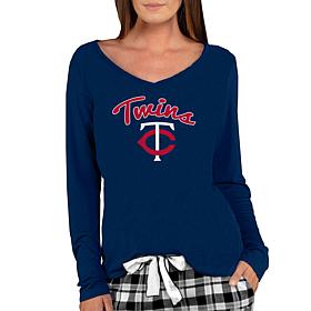 Officially Licensed MLB Ladies Marathon Long Sleeve Top - Twins