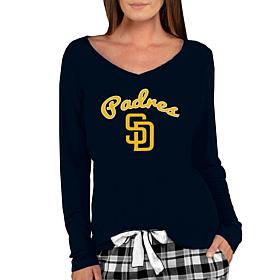 Officially Licensed MLB Ladies Marathon Long Sleeve Top - Padres
