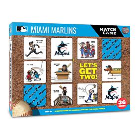 Officially Licensed MLB Licensed Memory Match Game - Miami Marlins
