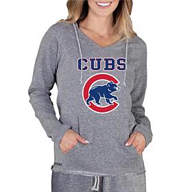 Officially Licensed MLB Mainstream Ladies L/S Hooded Top - Cubs