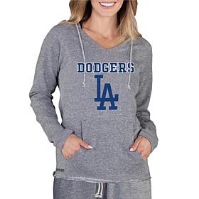 Officially Licensed MLB Mainstream Ladies L/S Hooded Top - Dodgers
