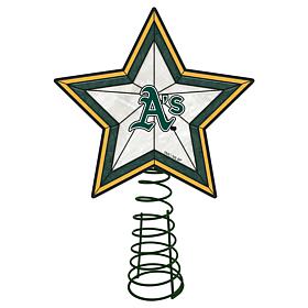 Officially Licensed MLB Mosaic Tree Topper - Athletics