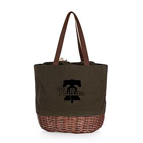 Officially Licensed MLB Philadelphia Canvas and Willow Basket Tote