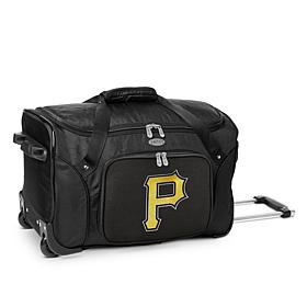 Officially Licensed MLB Pittsburgh Pirates 22" Wheeled Duffel Bag