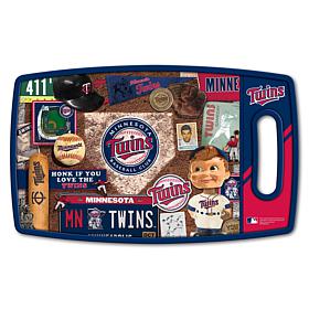 Officially Licensed MLB Retro Series Cutting Board - Minnesota Twins