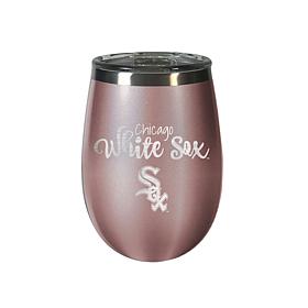 Officially Licensed MLB Rose Gold Wine Tumbler - Chicago White Sox