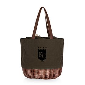 Officially Licensed MLB Royals Coronado Canvas and Willow Basket Tote