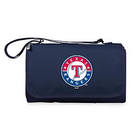 Officially Licensed MLB Tote Outdoor Picnic Blanket -  Texas Rangers
