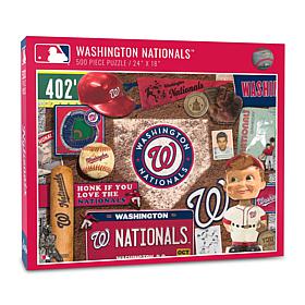 Officially Licensed MLB Washington Nationals Retro 500-Piece Puzzle