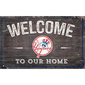 Officially Licensed MLB Welcome to our Home Sign - New York Yankees