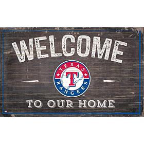 Officially Licensed MLB Welcome to our Home Sign - Texas Rangers