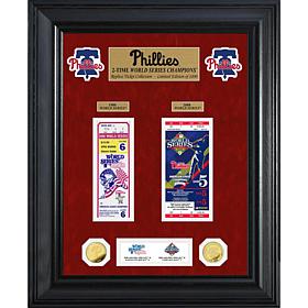 Officially Licensed MLB WS Gold Coin & Ticket Collection- Philadelp...