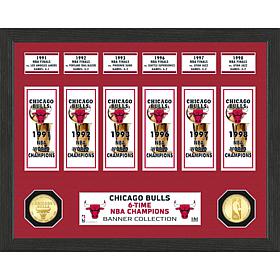 Officially Licensed NBA Chicago Bulls Banner Bronze Coin Photo Mint