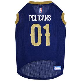 Officially Licensed NBA PetsFirst Pelicans Basketball Mesh Jersey