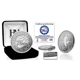 Officially Licensed NBA Silver Mint Coin - Philadelphia 76ers