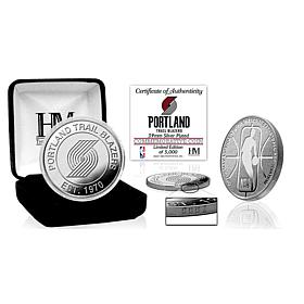 Officially Licensed NBA Silver Mint Coin - Portland Trail Blazers