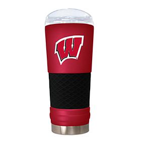 Officially Licensed NCAA 24oz Team Color Draft Tumbler - Wisconsin