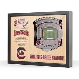 Officially Licensed NCAA 25-Layer 3-D Wall Art - SC Gamecocks 