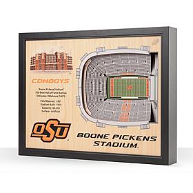 Officially Licensed NCAA 25-Layer Stadium 3D Wall Art - Oklahoma State
