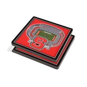 Officially Licensed NCAA 3-D Stadium Views Coaster Set - NC State 