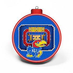 Officially Licensed NCAA 3D StadiumView Ornament 2-pack - Kansas