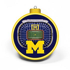 Officially Licensed NCAA 3D StadiumView Ornament 2-pack - Michigan
