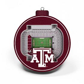 Officially Licensed NCAA 3D StadiumView Ornament 2-pack - Texas A&M