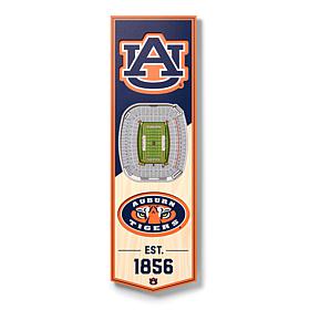 Officially Licensed NCAA 6" x 19" 3D Stadium Banner - Auburn Tigers