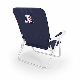 Officially Licensed NCAA Arizona Monaco Reclining Beach Backpack Chair