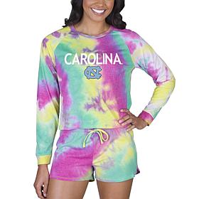 Officially Licensed NCAA Concepts Sport Ladies Top/Short Set UNC