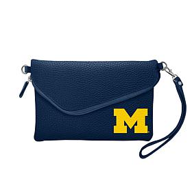 Officially Licensed NCAA Fold Over Purse - Michigan Wolverines 