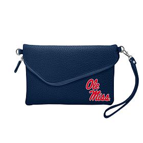 Officially Licensed NCAA Fold Over Purse - Mississippi Old Miss Rebels