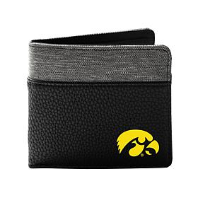 Officially Licensed NCAA Iowa Hawkeyes Pebble BiFold Wallet