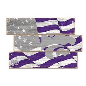 Officially Licensed NCAA Kansas State Three Plank Flag