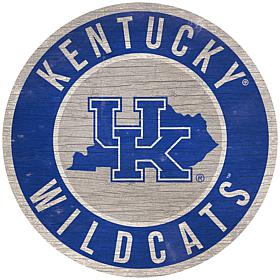 Officially Licensed NCAA Kentucky 12" Wood Circle