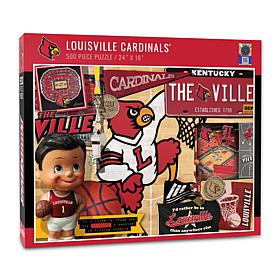 Officially Licensed NCAA Louisville Cardinals Retro 500-Piece Puzzle